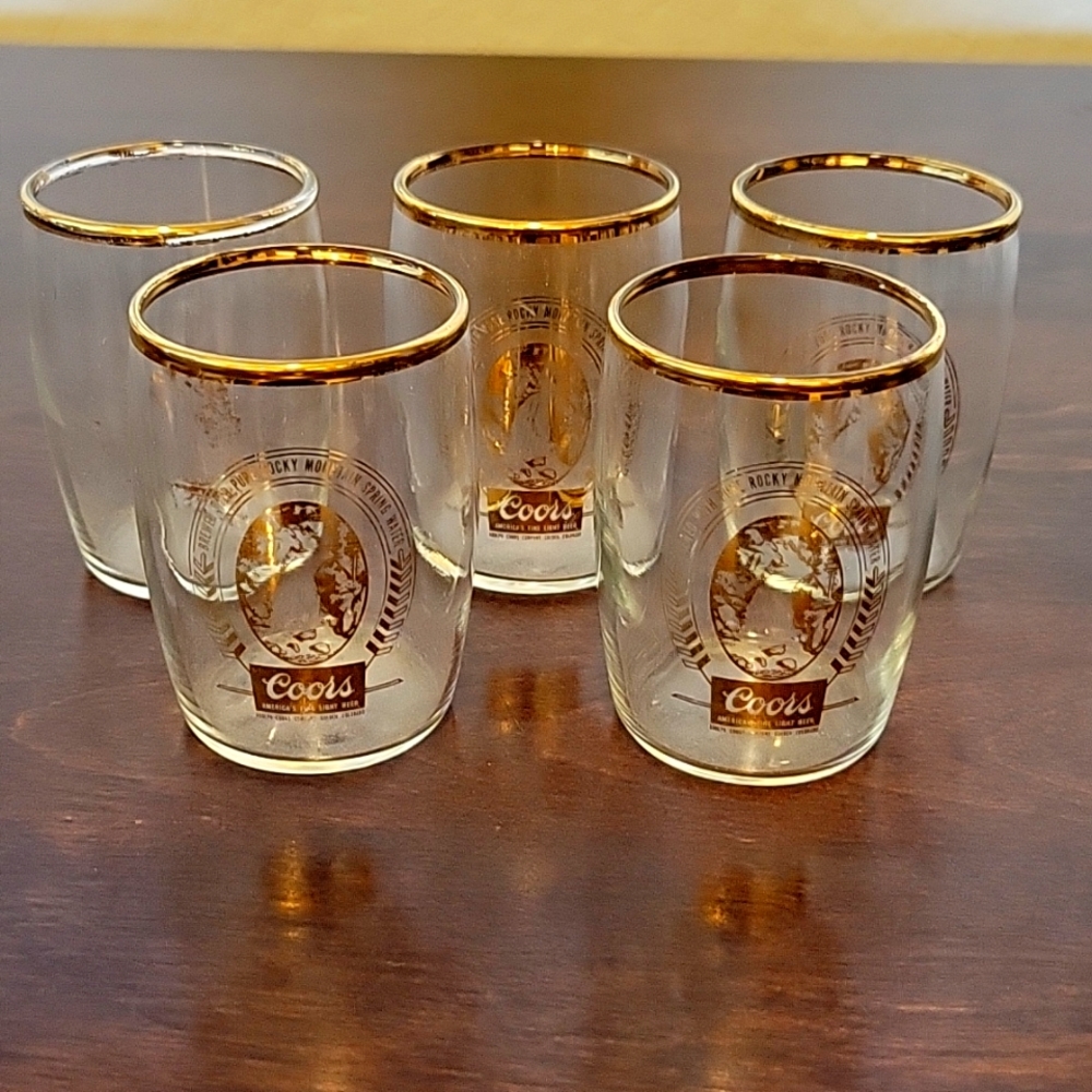 Vintage Coors tasting glasses